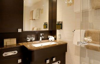 SUITE SHIP Deluxe Stateroom Bathroom